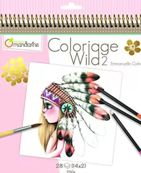 Krāsojamā grāmata: "Coloriage Wild 2" / Emmanuelle Colin